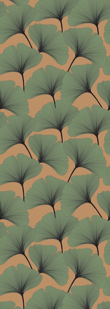 Dekornik CLASSIC Big Gingko Pattern Colours Wallpaper strip