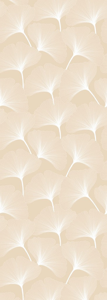 Dekornik CLASSIC Big Gingko Pattern Ivory Wallpaper strip