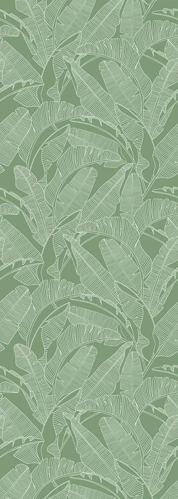 Dekornik CLASSIC Big Palm Leaves Green Wallpaper strip