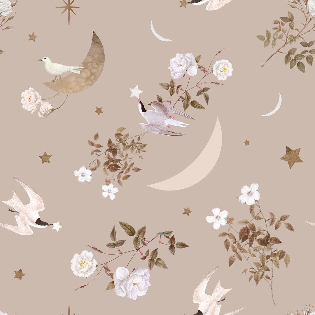 Dekornik Birds In The Night Sky Wallpaper Sample