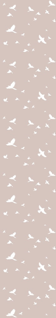 Dekornik SIMPLE Birds Powder Pink Wallpaper strip