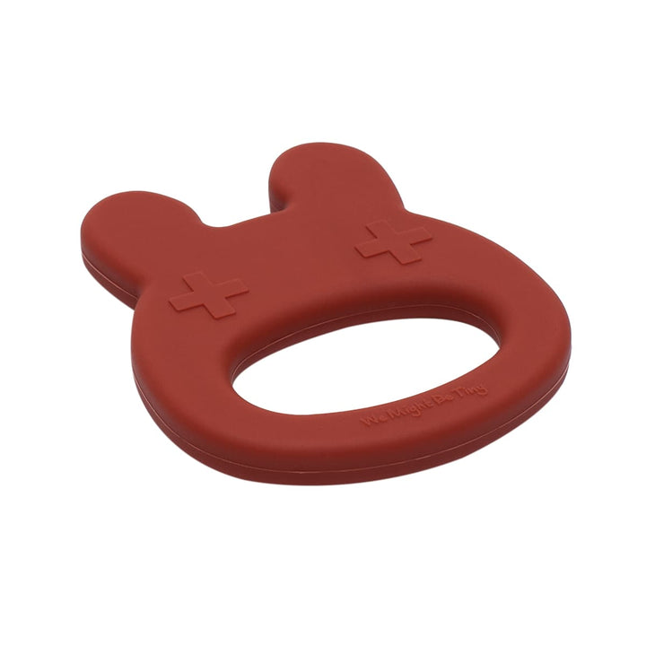 We Might Be Tiny Rust Silicone Bunny Teething Toy