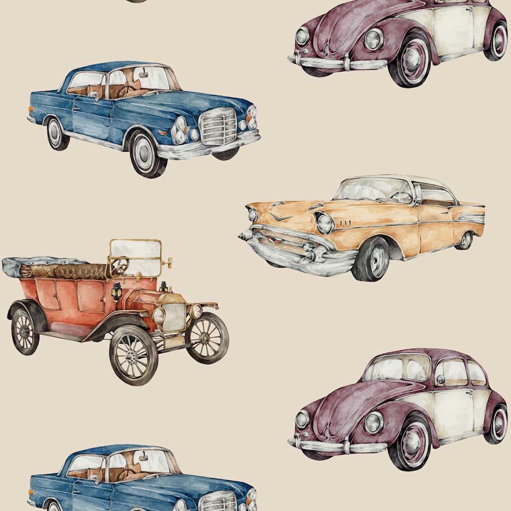 Dekornik Cars Sunny Beige Wallpaper