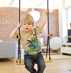 Lillagunga Oak Wood Kids Swing - Oliver Thomas Children's Boutique