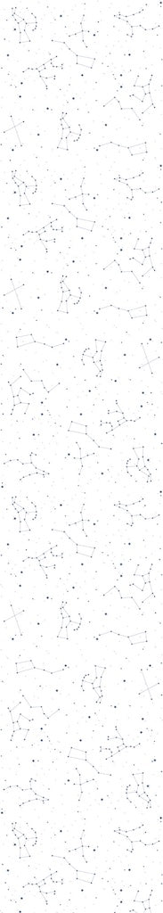 Dekornik SIMPLE Cosmos White & Blue Wallpaper strip