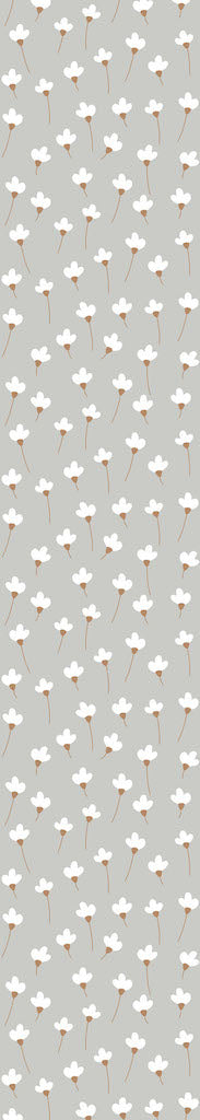 Dekornik SIMPLE Daisies On Grey Wallpaper strip