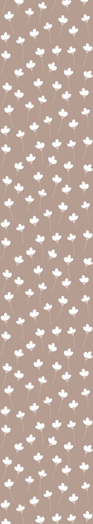 Dekornik SIMPLE Daisies On Mocha Wallpaper strip