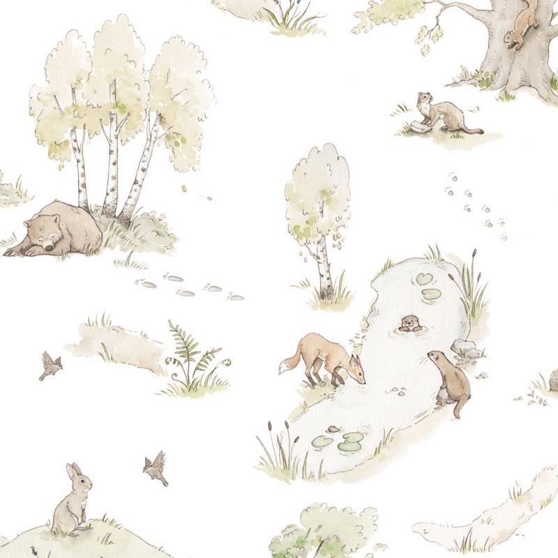 Dekornik Fairytale Forest Animals Wallpaper