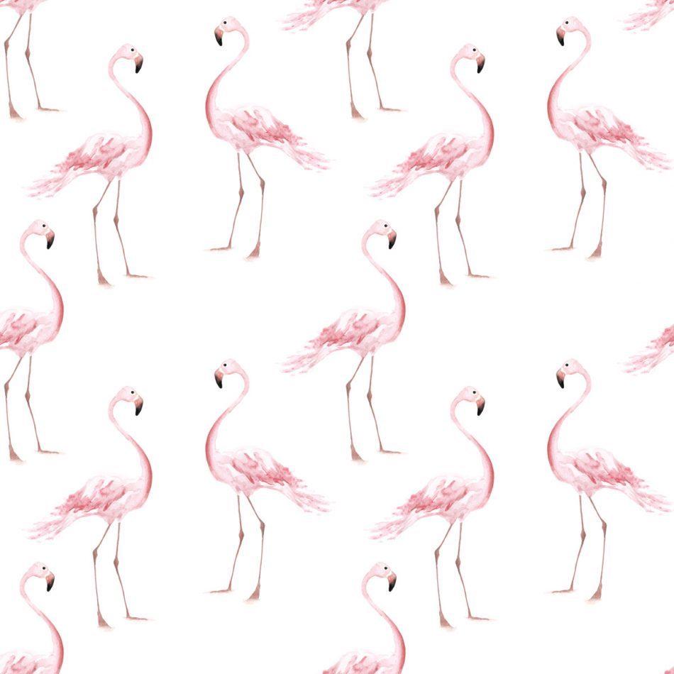 Dekornik Flamingos Wallpaper Sample