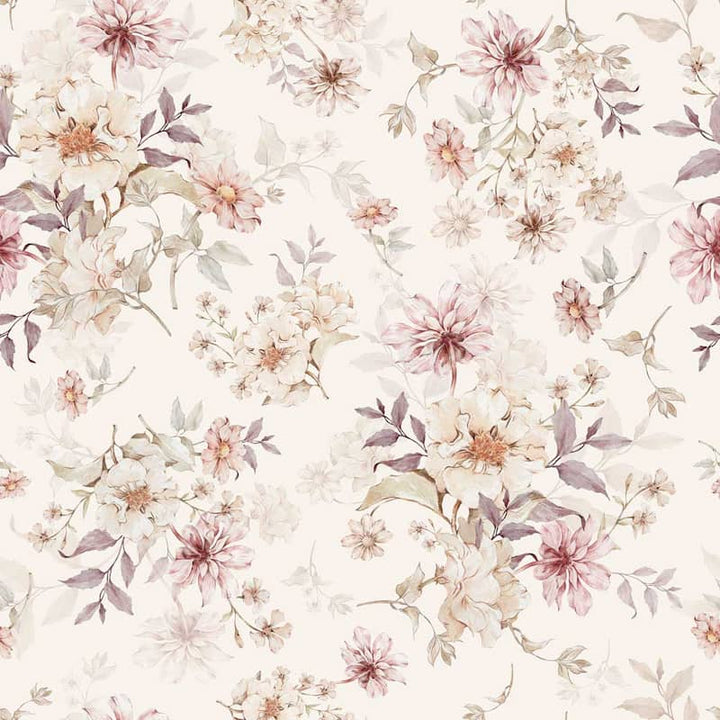Dekornik Flowers With Violet Wallpaper