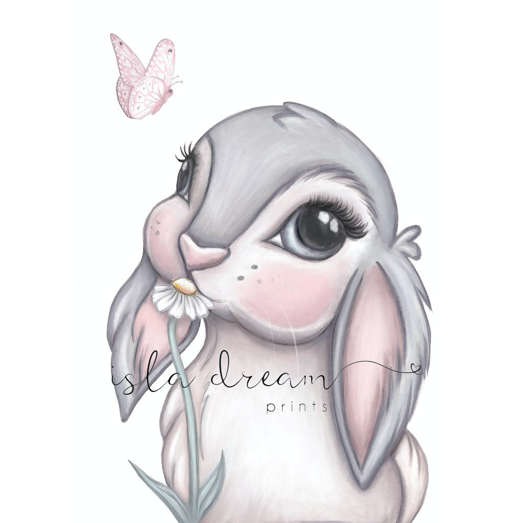 Isla Dream Prints Freya Bunny Print with no background