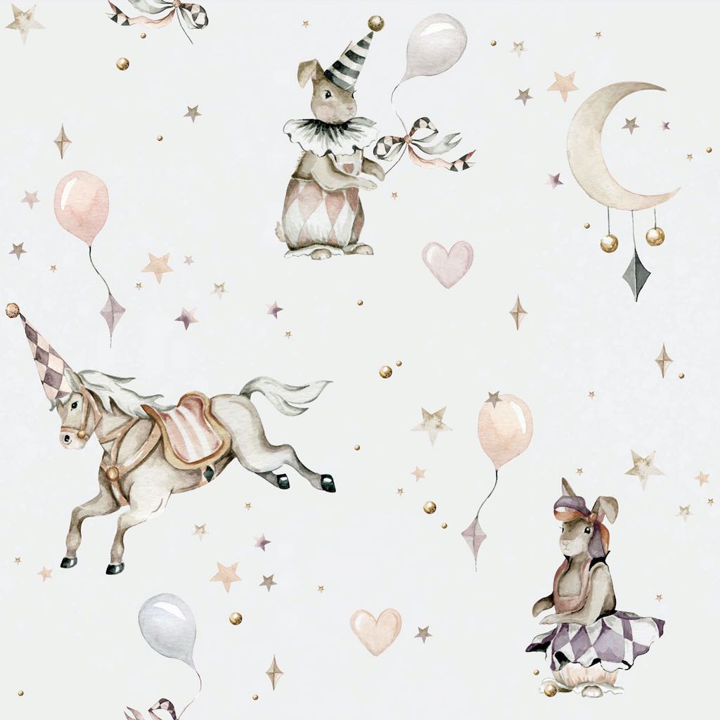 Dekornik Girl's Magic Wallpaper - Grey