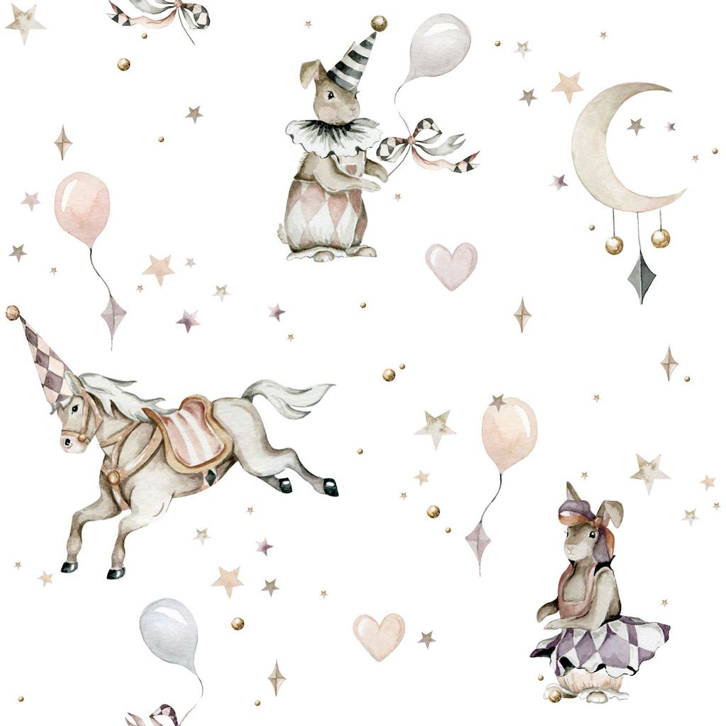 Dekornik Girl's Magic Wallpaper Sample - White