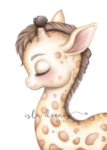 Isla Dream Prints Gerald The Giraffe Print