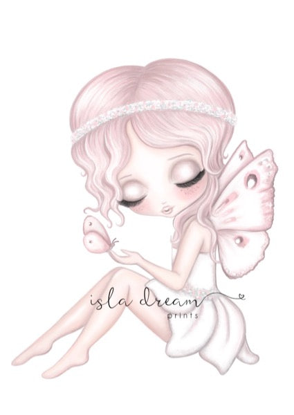 Isla Dream Prints Grace The Butterfly Fairy Print