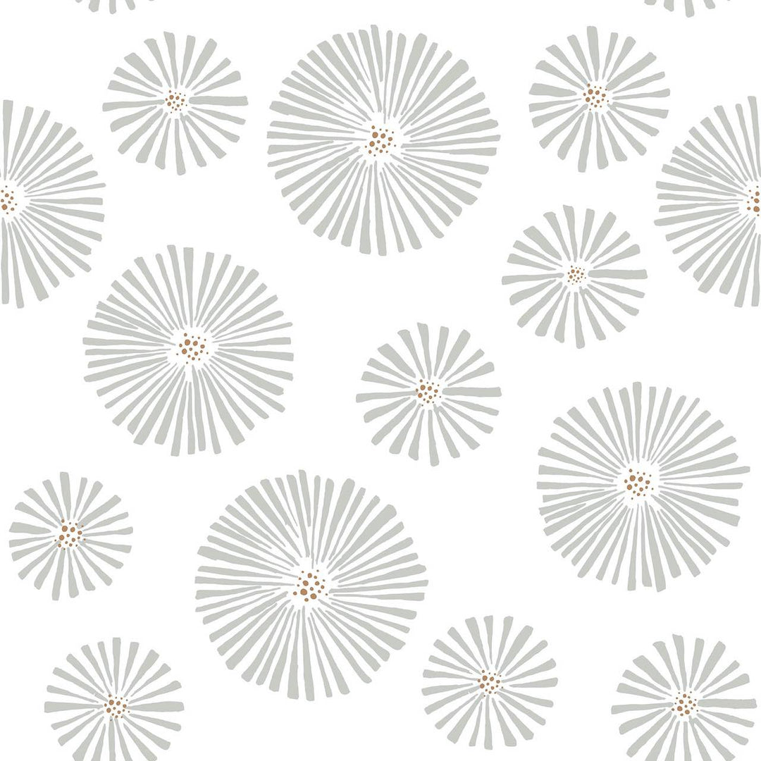 Dekornik CLASSIC Graphic Flowers Light Wallpaper