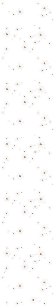 Dekornik SIMPLE Graphic Flowers On White Background Wallpaper strip