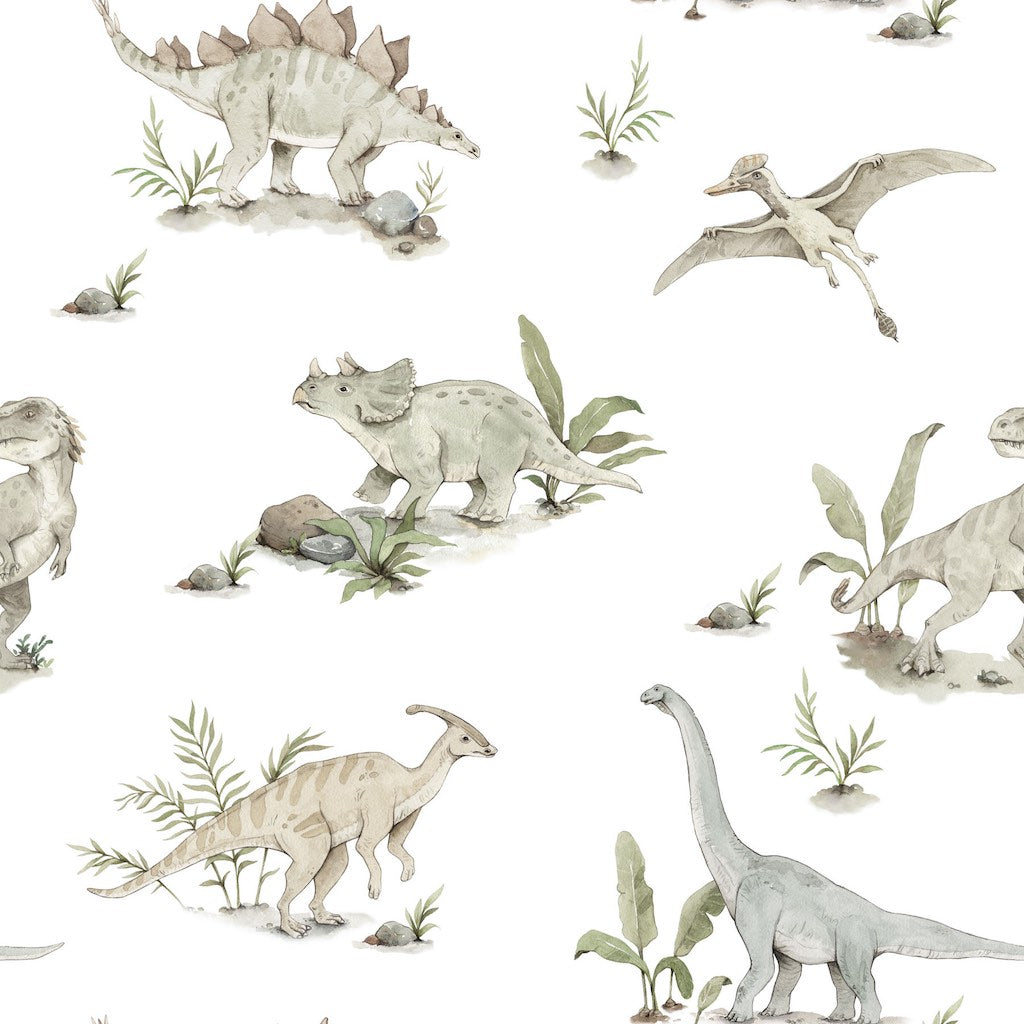 Dekornik Happy Dinos Wallpaper Sample