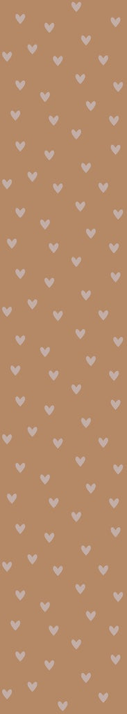 Dekornik SIMPLE Hearts Pink & Cinnamon Wallpaper strip