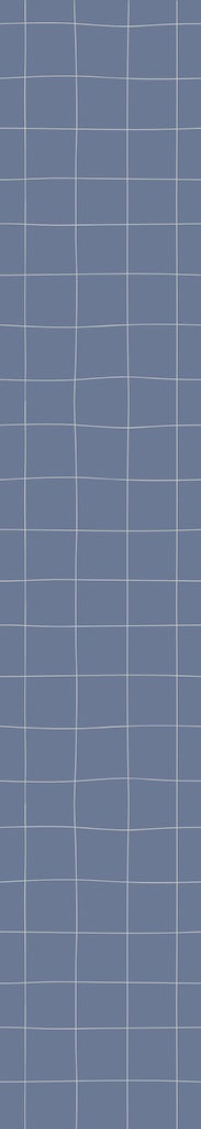 Dekornik SIMPLE Irregular Check Pattern Blue Wallpaper strip