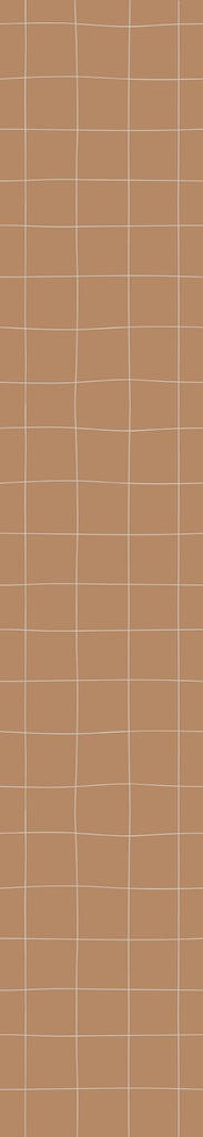 Dekornik SIMPLE Irregular Check Pattern Cinnamon Wallpaper strip