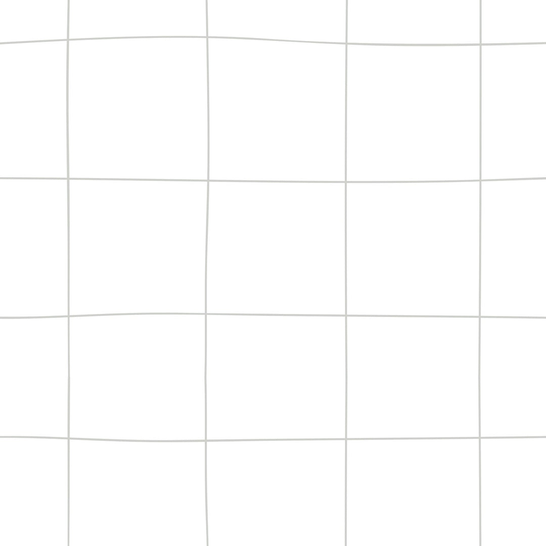 Dekornik SIMPLE Irregular Check Pattern White Wallpaper Sample