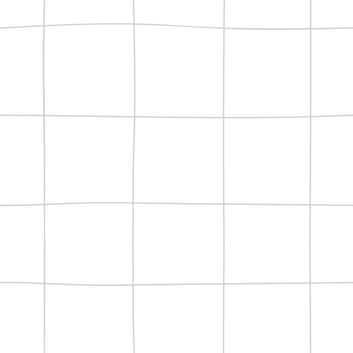Dekornik SIMPLE Irregular Check Pattern White Wallpaper Sample