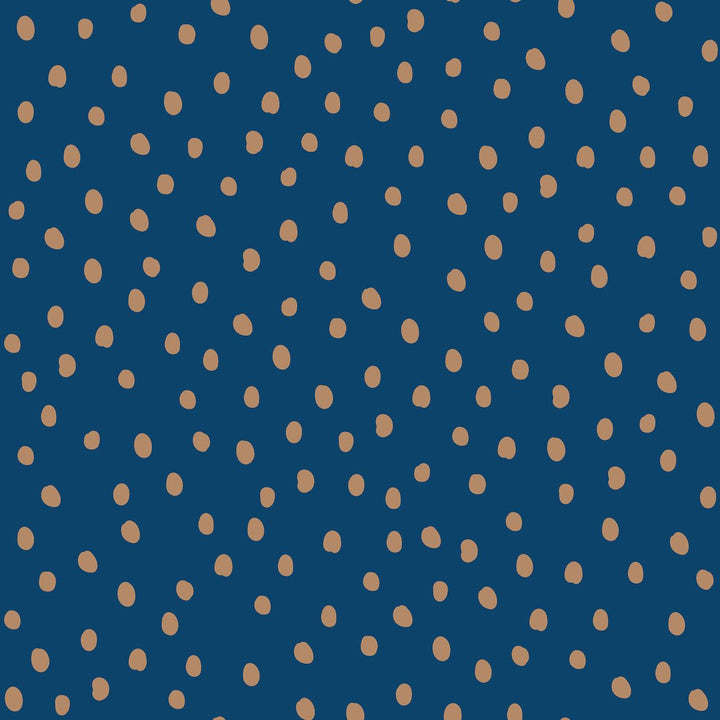 Dekornik SIMPLE Irregular Dots Navy Blue Wallpaper