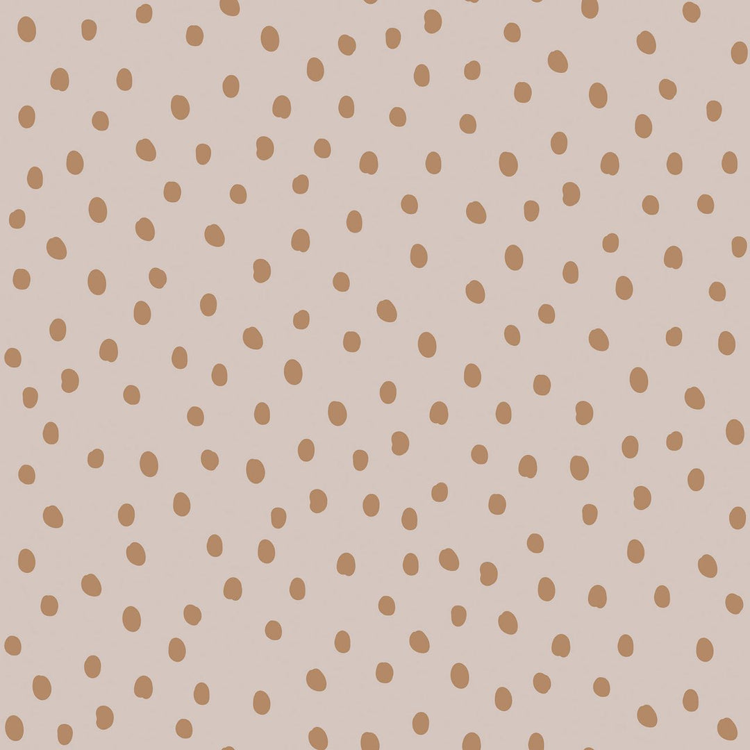 Dekornik SIMPLE Irregular Dots Powder Pink Cinnamon Wallpaper Sample