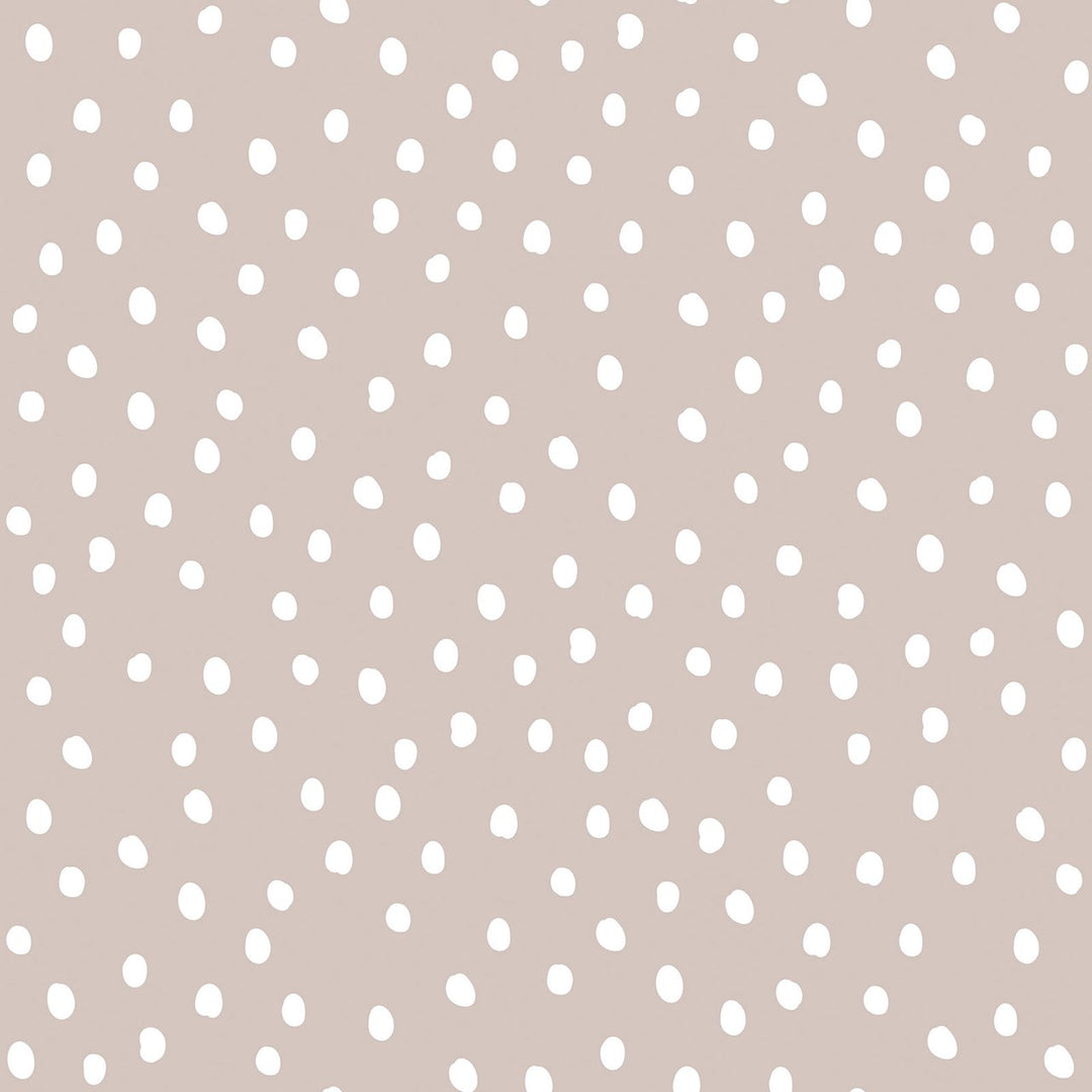 Dekornik SIMPLE Irregular Dots Powder Pink White Wallpaper