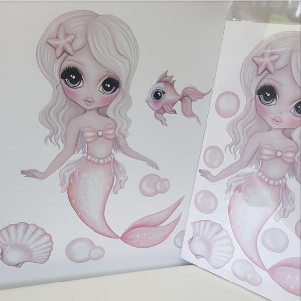 Isla Dream Prints Jewel The Mermaid Wall Decals