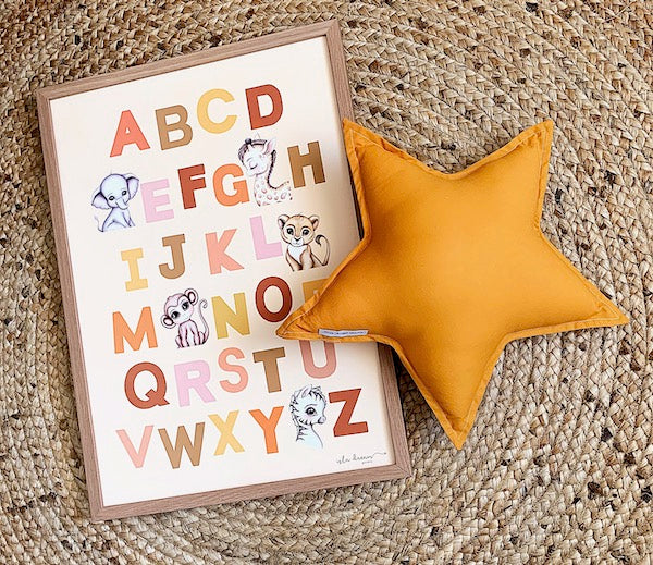 Isla Dream Prints Animal Alphabet Poster