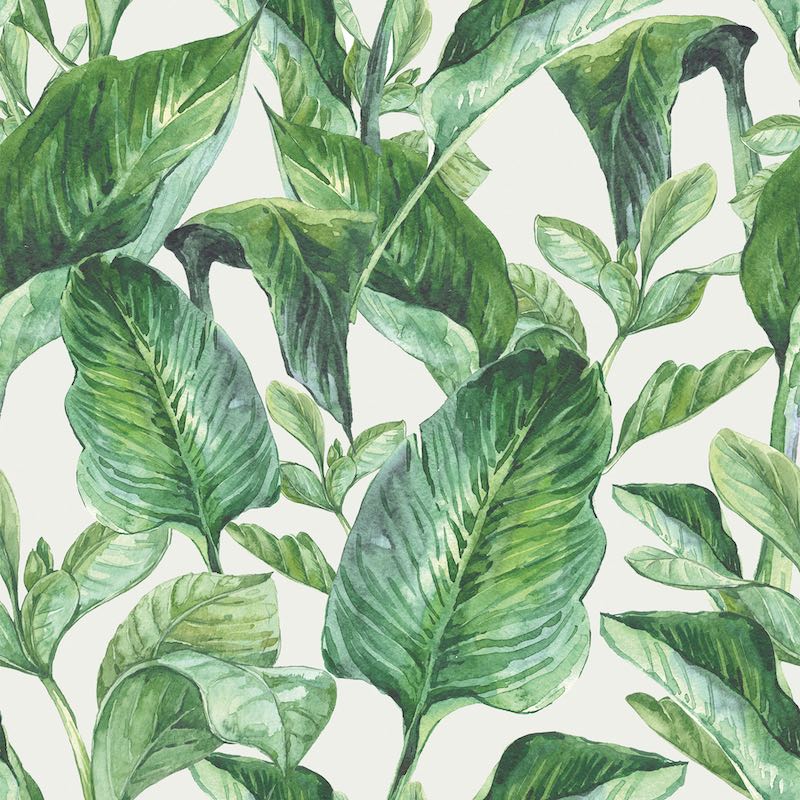 Dekornik Green Leaves Wallpaper Sample