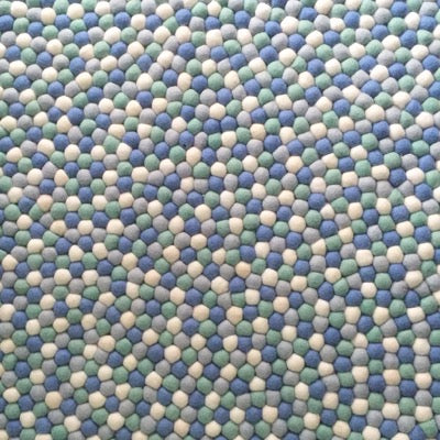 Winston & Grace Felt Ball Rug - Little Boy Blue