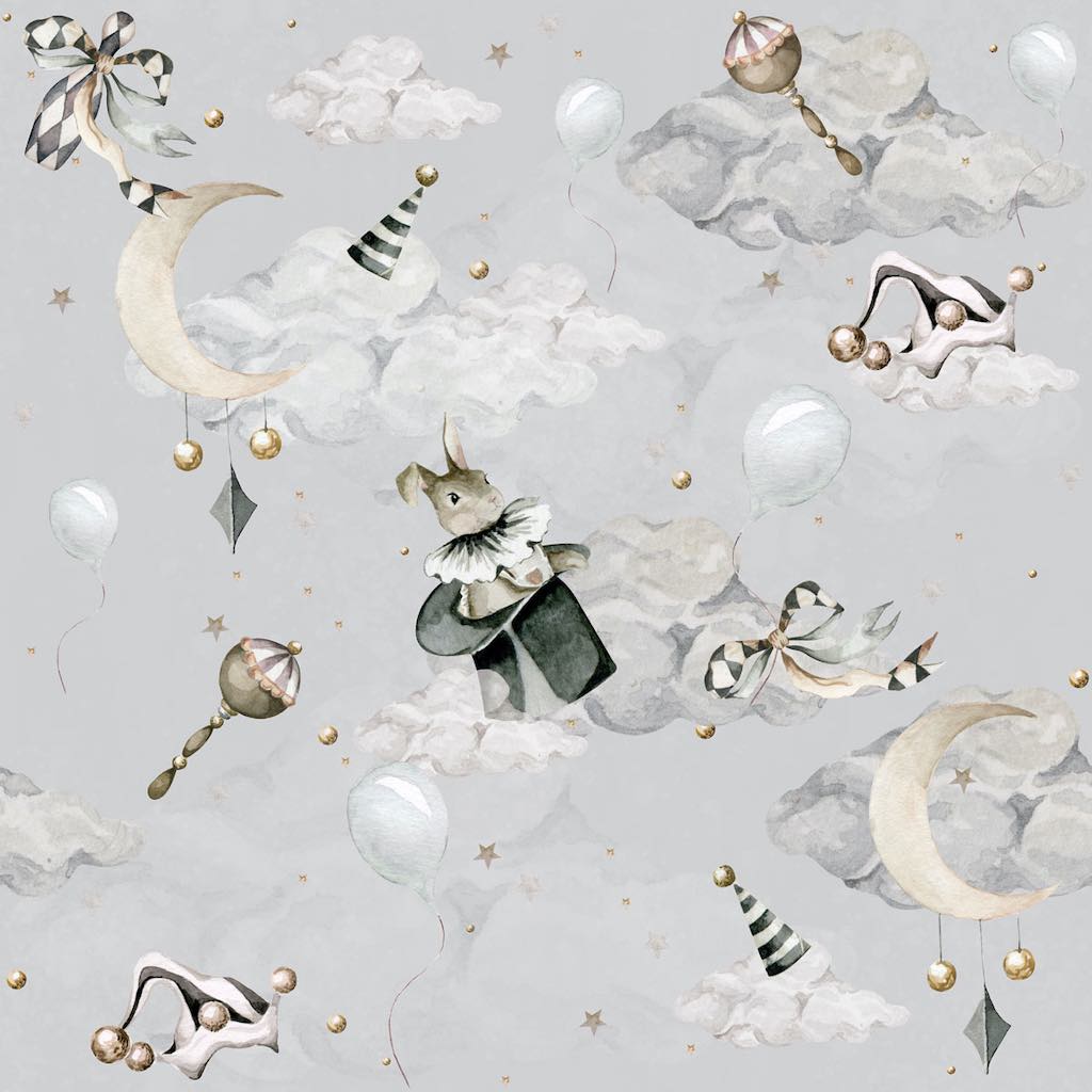 Dekornik Magic Celebration Wallpaper Sample - Grey