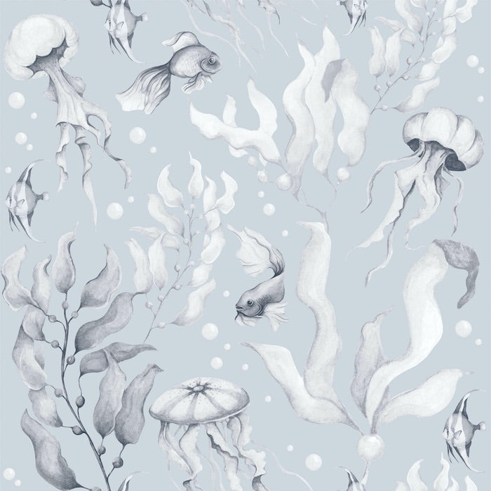 Dekornik Magic Of The Ocean Creamy Blue Wallpaper