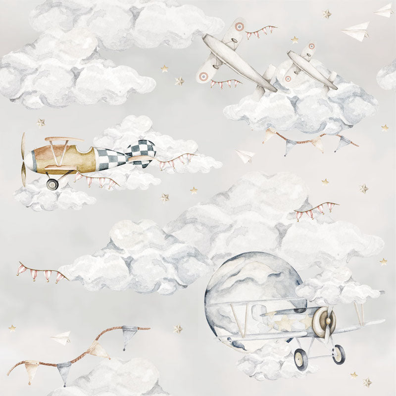 Dekornik Magic Planes Wallpaper Sample