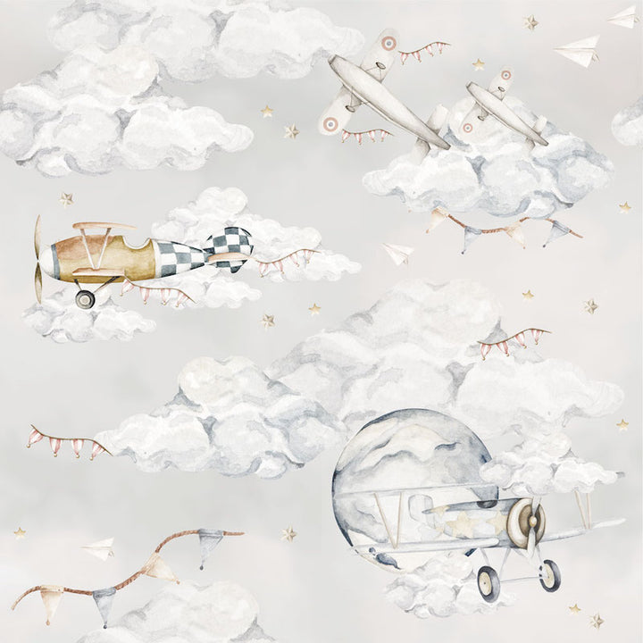 Dekornik Magic Planes Wallpaper Sample