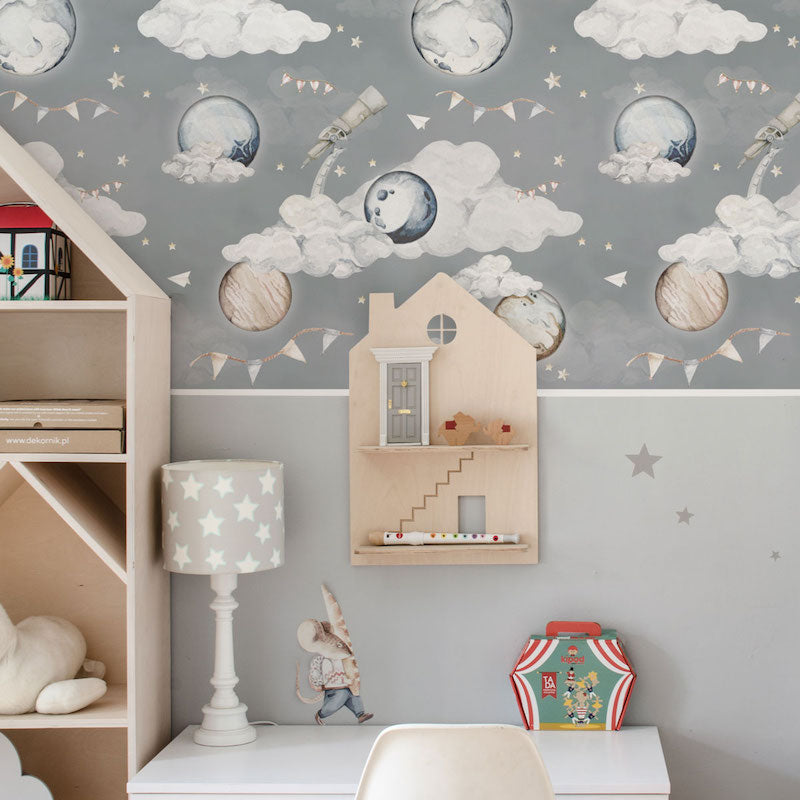 Dekornik Magic Planets Wallpaper in Nursery