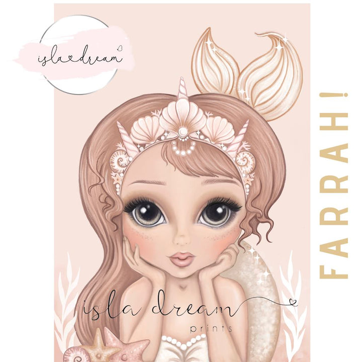 Isla Dream Prints Farrah Mermaid Print