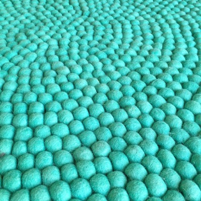 Winston & Grace Felt Ball Rug - Mermaid's Tail