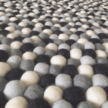 Winston & Grace Felt Ball Rug - MonoCool