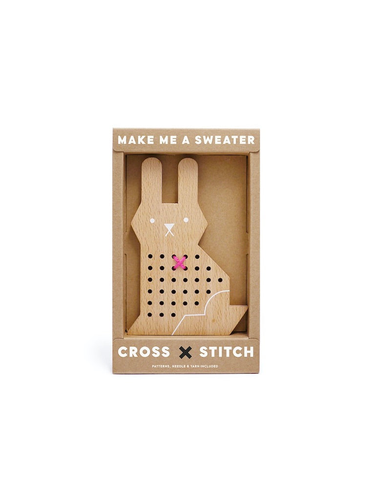 Moon Picnic Cross Stitch Friends - Rabbit in box