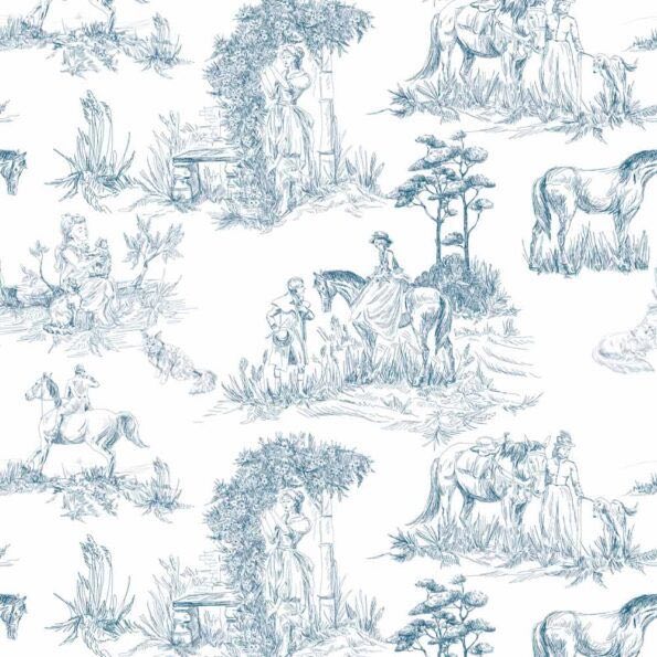 Dekornik Old English Sketches Wallpaper Sample
