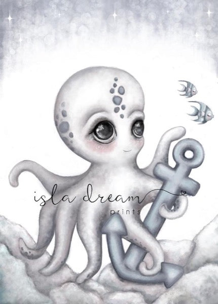 Isla Dream Prints Ollie The Octopus Print