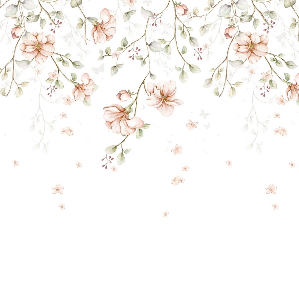Dekornik Paradise Garden Pastel Twigs Wallpaper Sample