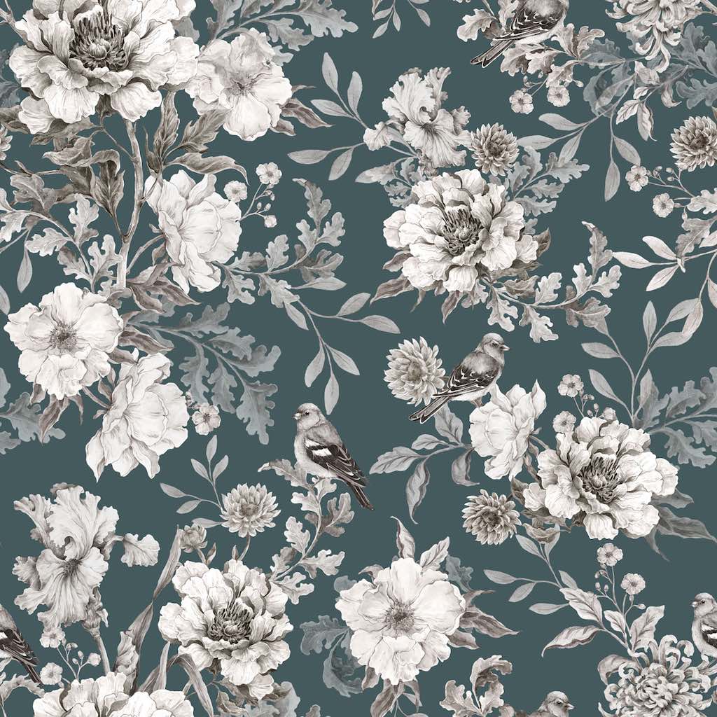 Dekornik Romance Blue Wallpaper Sample