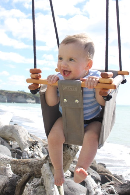 Classic Taupe Baby & Toddler Swing