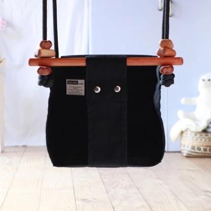 Coral Black Baby & Toddler Swing