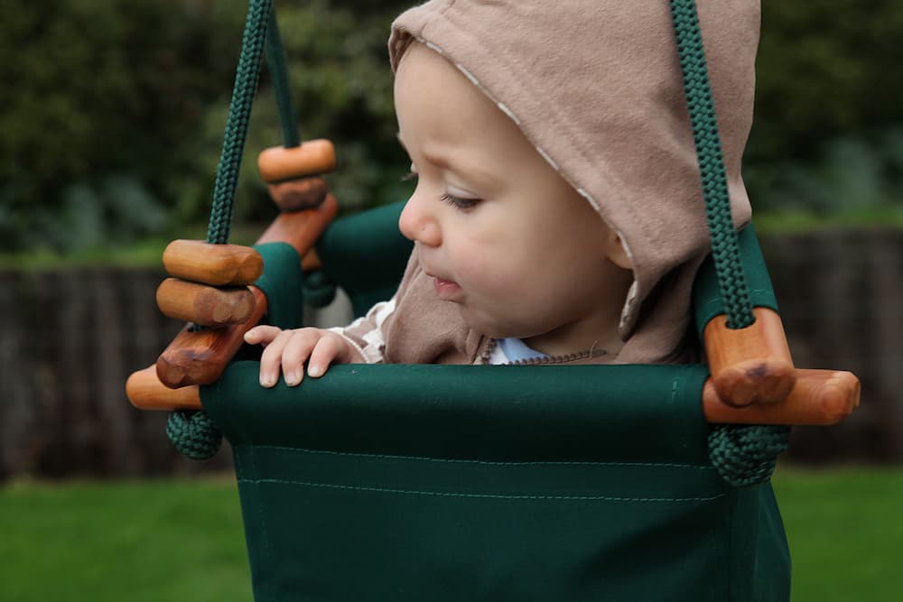 Solvej Swings Baby & Toddler Swing - Forest Green – Oliver Thomas ...